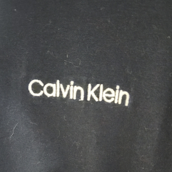 Calvin Klein Blue and White Pajama Set with Long Sleeves and Soft Fabric - Picture 3 of 7